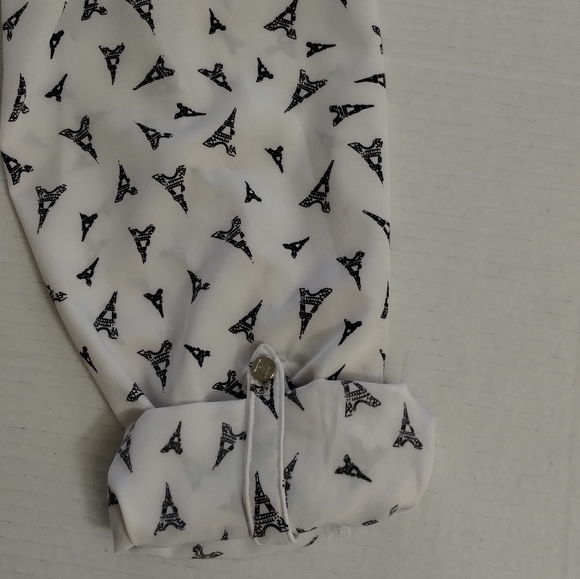 Womens Blouse Eiffel Tower Print Size XL - Picture 7 of 10